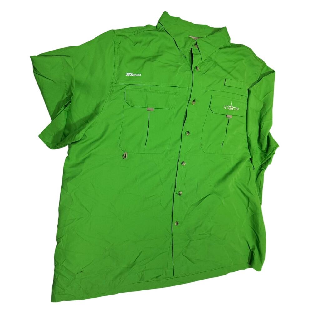 Habit green button down shirt size 2xl spf 40+